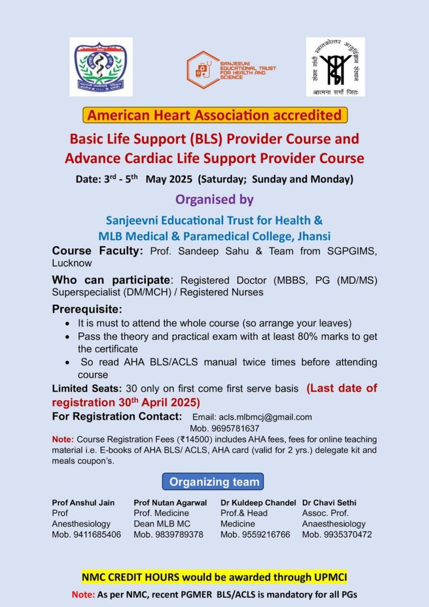 ISA UP State - Academic Activity - BLS/ACLS