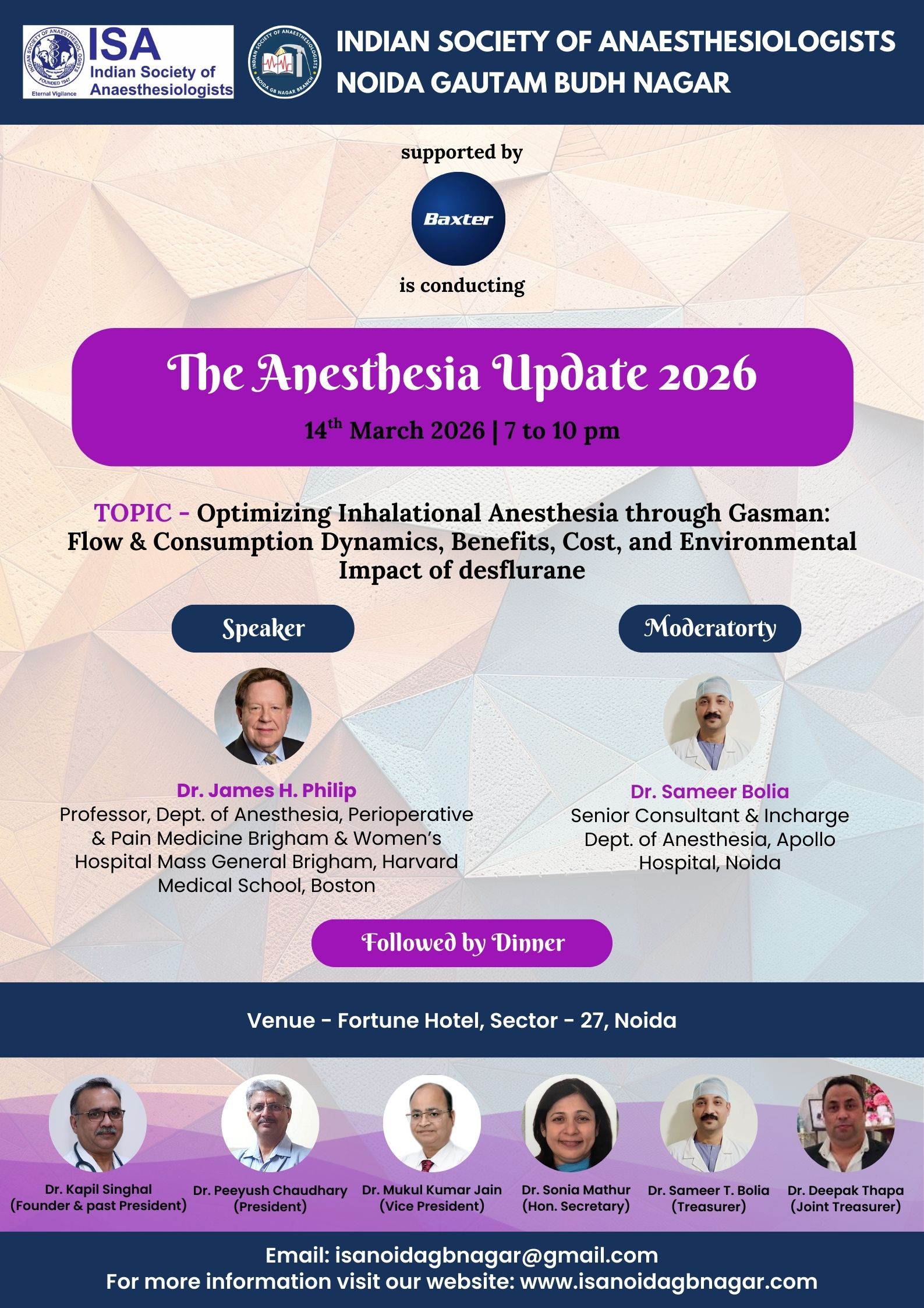 ISA UP State - Academic Activity - The Anesthesia Update 2026