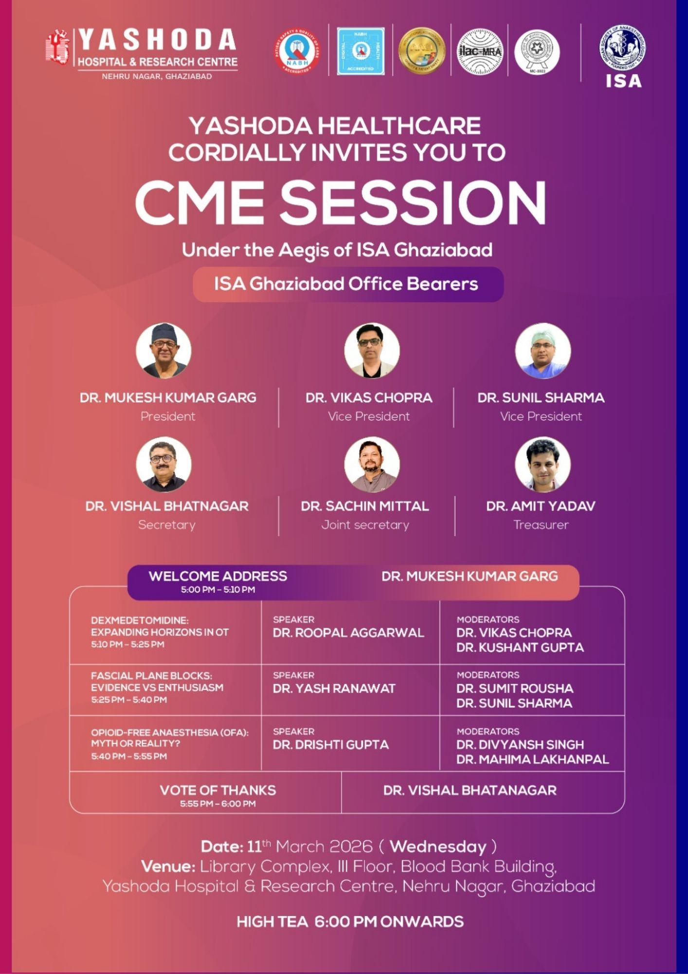 ISA UP State - Academic Activity - CME Session