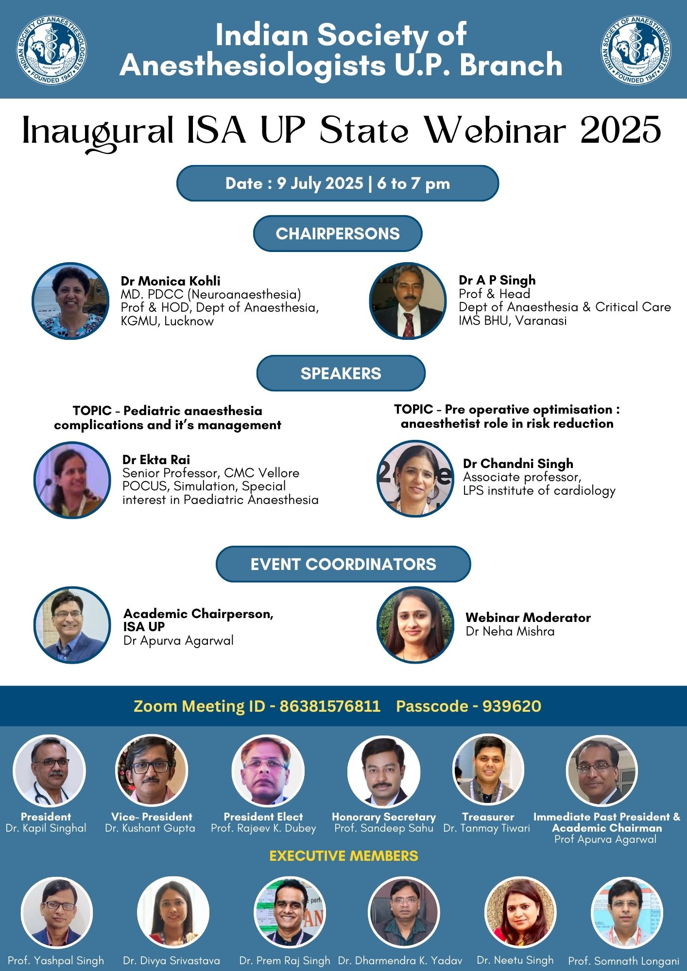 ISA UP State - Academic Activity - Inaugural ISA UP State Webinar