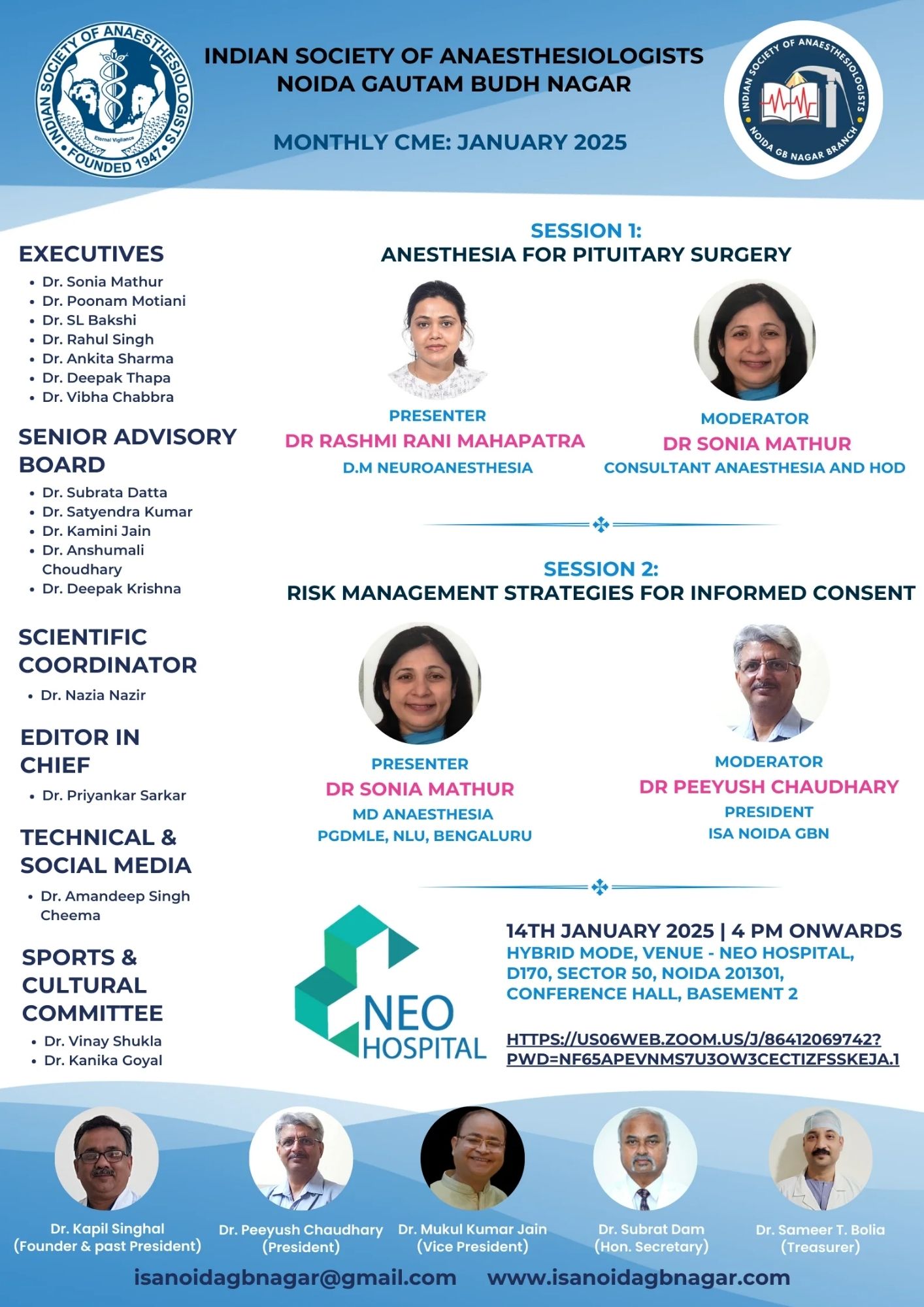 ISA UP State - Academic Activity - Monthly Clinical Meet