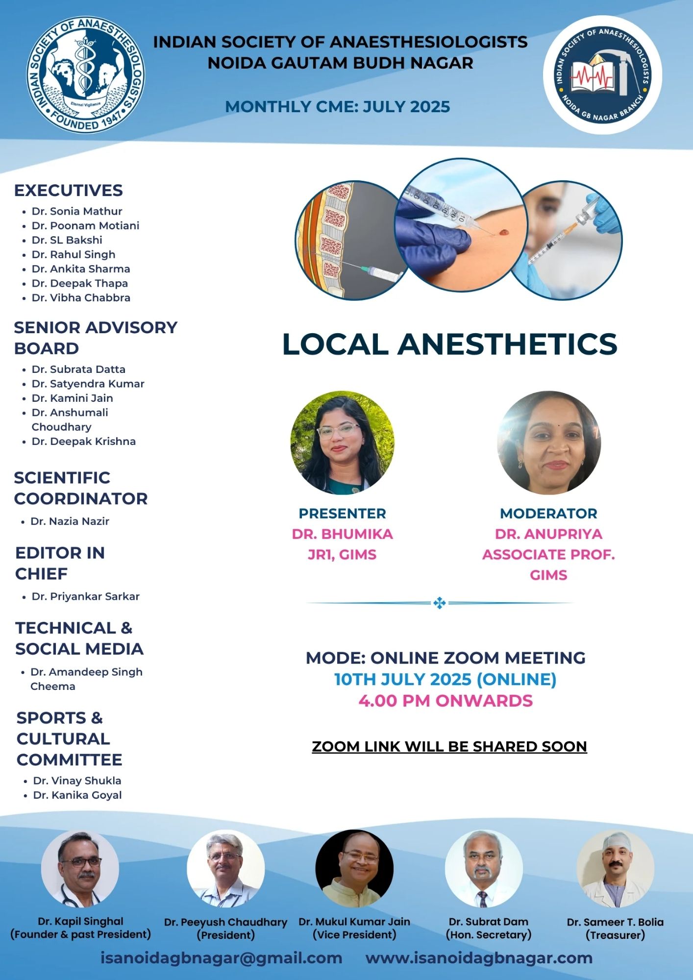 ISA UP State - Academic Activity - Monthly Clinical Meet