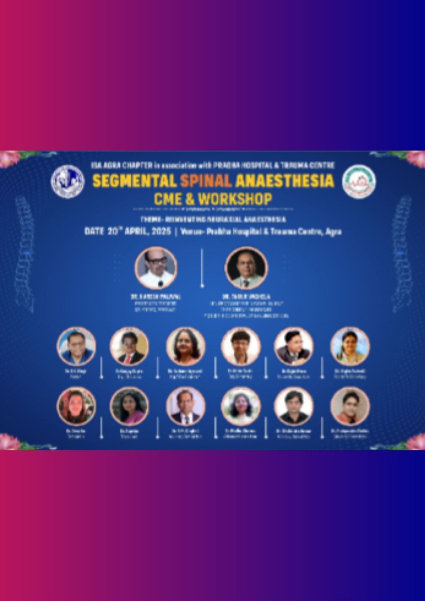 ISA UP State - Academic Activity - Workshop & CME on Segmental Spinal Anaesthesia