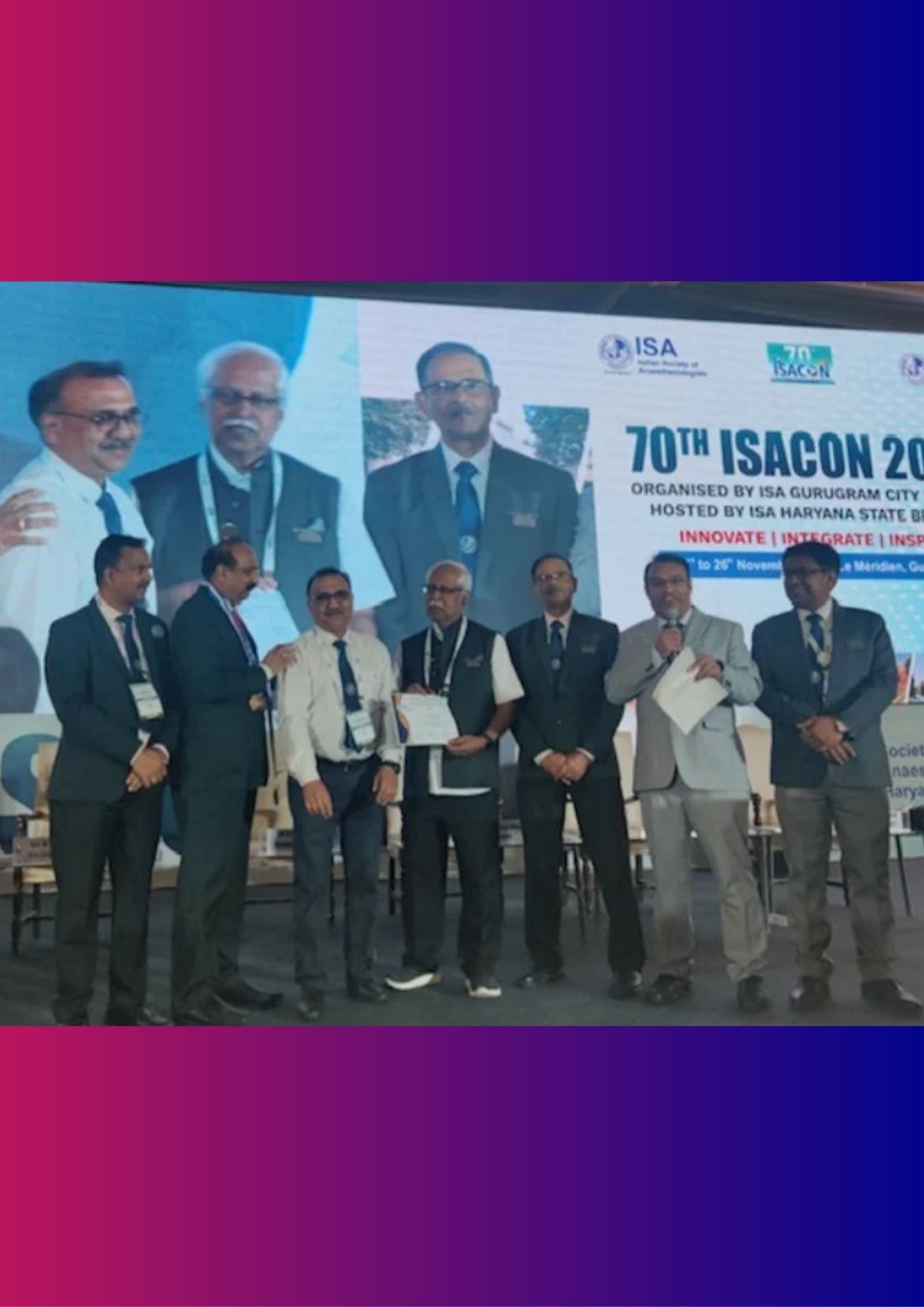 ISA UP State - Achievement Best Branch (small) category Award to ISA GBN