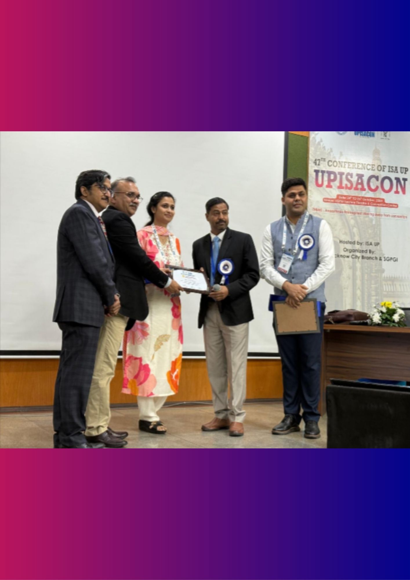 ISA UP State - Achievement Dr Neha Kumar at UPISACON 2025